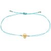Midi Bitty Skull Cord Bracelet - Turquoise