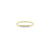 5 Tiny Diamond Bezel Ring in 14K Yellow Gold - Size 6