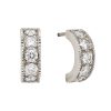 Heirloom Huggies in 14K White Gold