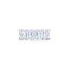 Ashoka Diamond Shared Prong 7-Stone Partway Band in Platinum