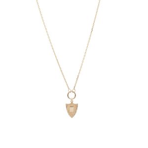 Shield Charm in 14K Yellow Gold