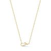 Mini Diamond Lola Necklace in 18K Yellow Gold