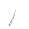 Single Mini Luna Stud in 18K White Gold