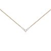 Mini Aria V Necklace in 18K Yellow Gold