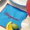 Blue Set of 4 Cocktail Napkins
