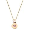 Mini Sweetheart Locket with Pink Sapphires