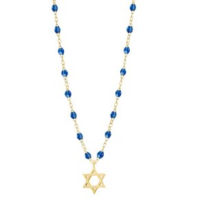 Classic Star of David Necklace in Sapphire
