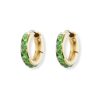 Huggies with Peridot Cabochons