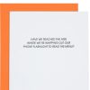 Read Menu With Phone Flashlight Letterpress Card