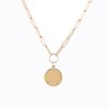 Token Necklace in 14K Yellow Gold