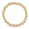 6mm Yellow Gold Ball Bracelet