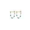 Gigi Mimosa Earrings in Emerald
