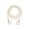 Itty Bitty Pearl Strand With Yellow Gold Loops - 16"