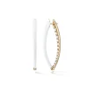 Medium Cristina Earrings in White Enamel