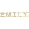 Custom Diamond Initial Bracelet with 5 Letters in 14K Yellow Gold - MEGAN
