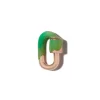 Verte Enamel Chubby Babylock in 14K Yellow