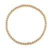 3mm Yellow Gold Ball Bracelet