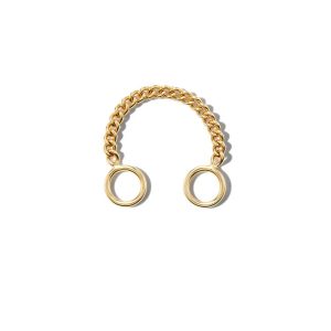 Not So Heavy Curb Chain Ring in 14K Yellow Gold - S