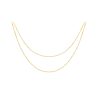 Double Strand Liquid Gold Necklace in 14K Yellow Gold