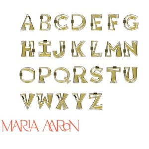 Diamond Dipped Letter J Lock in 14K Yellow Gold