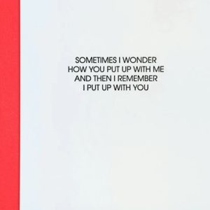 Put Up with Me Card