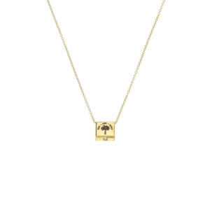 Petite Matchbook Pendant with Diamond