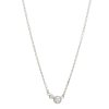 Mini Capella Necklace with Diamonds 14K White Gold