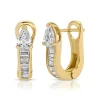 Saturn Huggies in 18K Yellow Gold