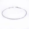 Classic Drawn Cable Chain Bracelet in 14K White Gold