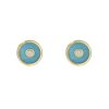 Mini Compass Earrings in Turquoise
