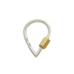 Drop Lock in Silver with Gold Closure
