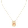 Heart Scapular in 18K Yellow Gold
