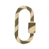 Medium Lock with Swamp Enamel in 14K Yellow