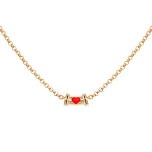 Small Warrior Venus Necklace in 18K Yellow Gold
