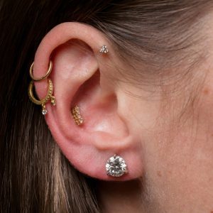 Kwiat 2.16tcw Round Diamond Studs in Platinum