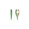 Mini Lola Needle Earrings in 18K Yellow Green Tsavorite Garnet