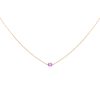 The Pink Atom Necklace in 18K Yellow Gold