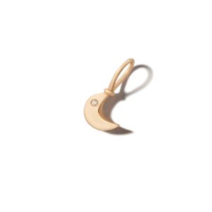 Itty Bitty Moon Charm in 14K Yellow