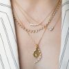 Poppy Two-Stone Necklace in 18K Yellow Gold