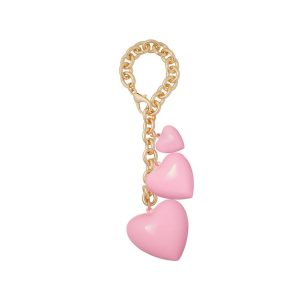 The Puffy Heart Bag Charm - Pink
