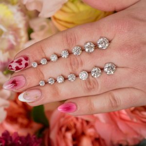 Kwiat 2.16tcw Round Diamond Studs in Platinum