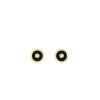 Mini Compass Earrings in Black Onyx