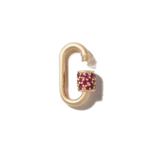 Stoned Babylock with Rubies in 14K Yellow Gold hover