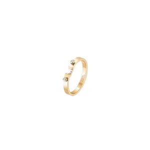 Business Meeting PM Mood Ring in 18K Yellow - Size 6