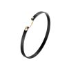 Midnight in Manhattan GM Mood Bangle in Titanium and 18K Yellow - 17cm