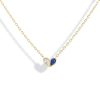 Sweetheart Necklace with Diamond and Blue Sapphire