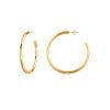 4mm x 50mm Chubby Earrings in 14K Yellow Gold