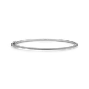 Small Tatum Cuff Bracelet in 18K White Gold