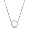 Ava Circle Pendant in 14K Yellow Gold