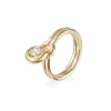 Small Rocky Ring in YG with Diamonds